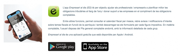 L'aplicació que vol servir com a ajuda per als empresaris.